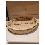 Collection of Decorative Serving Trays and Bowls Including Saint Julien Tray