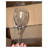 Large Collection  of Christofle Crystal Wine Glasses Stemware Set