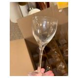 Large Collection  of Christofle Crystal Wine Glasses Stemware Set