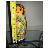 Matryoshka Nesting Dolls Set - Hand-Painted Russian Village Scenes, Assorted Sizes