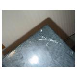 Butterfly Pattern Jewelry Box - Black Wood Two-Compartment Keepsake Box