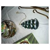 Glass Christmas Ornaments - Santa & Tree Festive Scenes