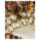 Aux Touque France Nativity Scene - Hand-Painted Ceramic Figures with Animals & Stone Oven
