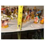 Aux Touque France Nativity Scene - Hand-Painted Ceramic Figures with Animals & Stone Oven