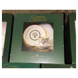 Bing & Grøndahl Golden Christmas Teacups & Saucers - 5 Boxes
