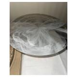 Kosta Boda ULLA 330mm Dish and Kjell Engman Glass Pedestal Cake Plate