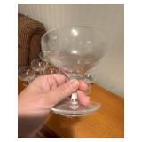 Kosta Boda Champagne Coupe Glasses - Clear Crystal Set