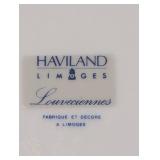 HAVILAND Limoges Floral Dinnerware Set - 8 Place Settings With Teapot, Sugar Bowl, and Serving Plates