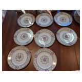 HAVILAND Limoges Floral Dinnerware Set - 8 Place Settings With Teapot, Sugar Bowl, and Serving Plates