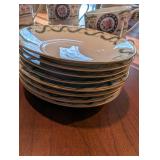 HAVILAND Limoges Floral Dinnerware Set - 8 Place Settings With Teapot, Sugar Bowl, and Serving Plates