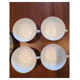 HAVILAND Limoges Floral Dinnerware Set - 8 Place Settings With Teapot, Sugar Bowl, and Serving Plates