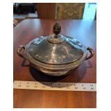 Christofle Silver Plate Tureen Set - 2 Lidded Tureens, Butter Dish, Sunburst Dishes
