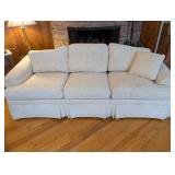 Ethan Allen Traditional Classics Sofa - Beige Damask Upholstery