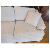 Ethan Allen Traditional Classics Sofa - Beige Damask Upholstery