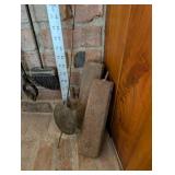 Fireplace Tool Set With Shovel, Poker, Brush & Tongs On Wall Bracket