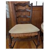 Antique Ladder-Back Dining Chairs (Lot of 3)