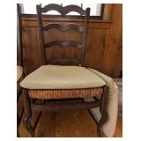 Antique Ladder-Back Dining Chairs (Lot of 3)