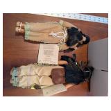 Sandy Dolls - Laughing Brook Comanche Princess & Soaring Hawk Comanche Tribe (Lot of 2)