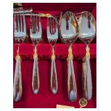 1847 Rogers Bros. - Silver Plate Flatware Set in Red Velvet Display Box