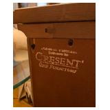 Crescent Furniture 3-Drawer Nightstand Gray Wash Wood Bedroom Table with USB outlet