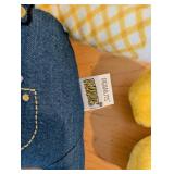 Peanuts Snoopy & Woodstock Plush Pair in Denim Overalls