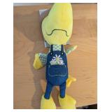 Peanuts Snoopy & Woodstock Plush Pair in Denim Overalls