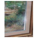 Joseph Bayol Framed Garden Print - Yellow Daisies in Bloom, Gold Frame