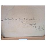 A. Dembeck Alpine Landscape Wetterstein Bei Garmisch 1977 Framed Oil on Canvas