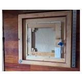 Framed Landscape Paintings - Tower Cityscape & Tree Courtyard (Pair)