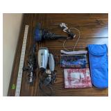 Conair 1875 Hair Dryer with Attachments, Curling Iron, 2 Pouches & Baggallini Travel Case