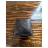 Elgin Travel Alarm Clock - Gold Tone Square with Leatherette Case