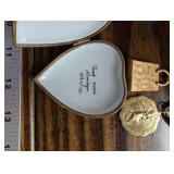 Vintage Jewelry & Trinkets - Assorted Charms, Pendants, Brooches, Boxes & Accessories