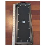 Black Wood Picture Frame with Cream Textured Inset - Approx 30in Long