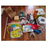 Baby Toys & Clothes Bundle: Play Mat, Activity Gym, Plush Toys, Clothing