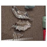 Mariposa Silverplate Sunburst Ornament & Serving Set - Spreader, Spoons, Leaf Ornaments