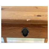 Knotty Pine Console Table with Drawer - 30 in W