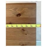 Knotty Pine Console Table with Drawer - 30 in W