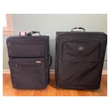 TravelPro 2-Piece Black Luggage Set - Carry-On & Upright Rolling Suitcases