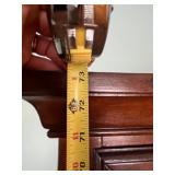 Antique-Style Wooden Cabinet - 4 Panel Doors with Decorative Embossed Inserts