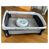 Skip Hop Play Yard Bassinet - Mesh Sides with Mint Lounger Insert