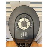 Sunter Tower Fan - 40in Tall Oscillating Pedestal with Timer, Black