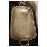 Silver-Plate Serving Trays - Ornate Pierced Edges - Made in India (Lot of 4)