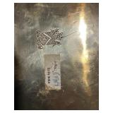 Silver-Plate Serving Trays - Ornate Pierced Edges - Made in India (Lot of 4)