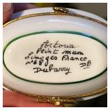 Limoges Hand-Painted Trinket Pill Boxes - Vintage French Ceramic Miniatures