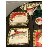Spode Saint Nick for Williams-Sonoma Christmas Dinnerware Set - Made in England (2005)