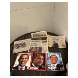 Barack Obama Newspapers & Magazines (Lot of 8)