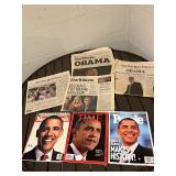 Barack Obama Newspapers & Magazines (Lot of 8)