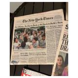 Barack Obama Newspapers & Magazines (Lot of 8)