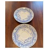 Gien France Ciseaux Bleu Dinnerware Set - Blue & White Plates, Teapot, Cups