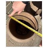 Terracotta Urn-Style Planters & Wrought Iron Stand - Set of 2